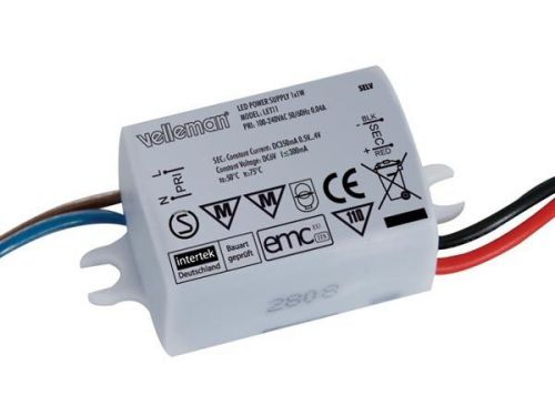 Velleman LET11 LED DRIVER FOR 1 LED 1W - 350mA CURRENT SOURCE