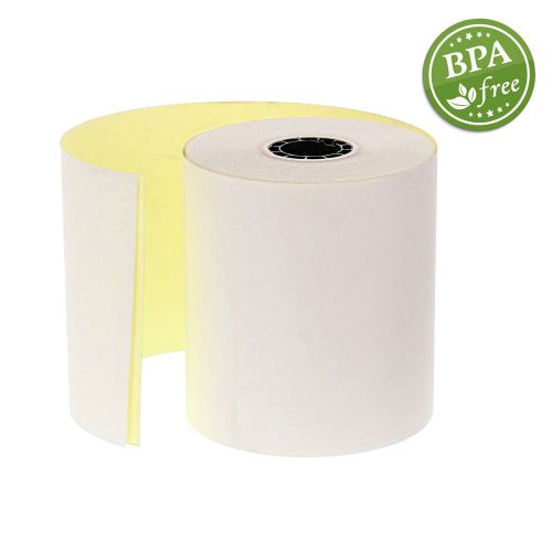 Royal 3-1/4&#034; x 100&#039; No Carbon 2 Ply Register Rolls, Case of 50, RR2325-100