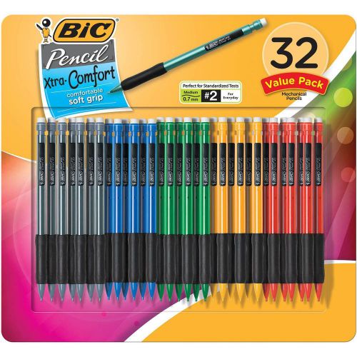 Bic - matic grip mechanical pencil, hb #2, 0.7mm - 32 pencils for sale