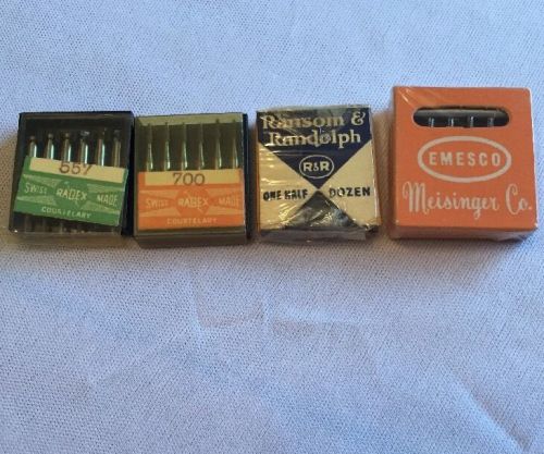 VINTAGE ASSORTED DENTAL BURS Lot EMESCO, RABEX 700, RABEX 557, RANSOM &amp; RANDOLPH