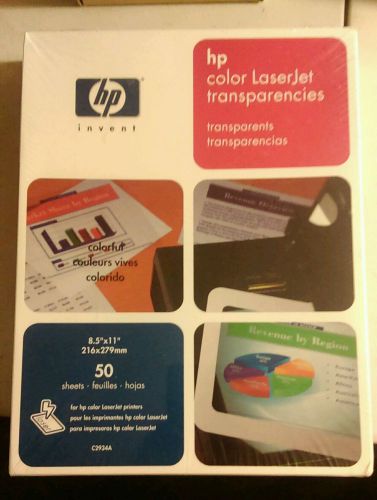 Lot of 2 New HP Color LaserJet Transparencies   8.5X11 &#034;C2934A 50-sheet SEALED