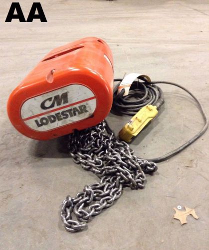 CM Lodestar R 20ft 2 Ton Electric Chain Hoist 1HP 8FPM 460V 3PH 60Hz