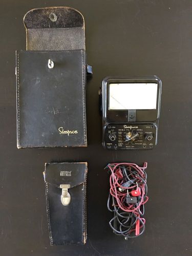 Vintage Simpson Model 260 VOM Multimeter Volt Ohm Milliammeter