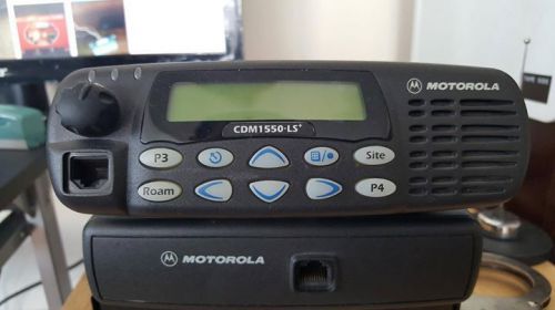 Motorola cdm1550 ls+ uhf remote head kit mobile 450-527 mic power cables for sale