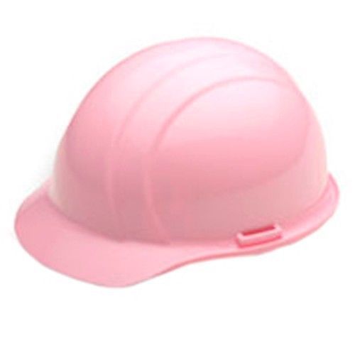 Made in usa ansi osha compliant hardhat ratchet turn knob light pink hard hat for sale