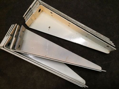 10 each 12&#034; Unistrut Shelf Brackets, bline