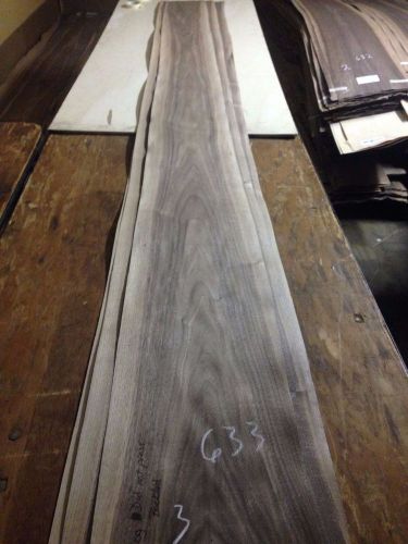 Wood Walnut Veneer  120X11,12,13,   total  3  pcs RAW VENEER N633..rustic nutts