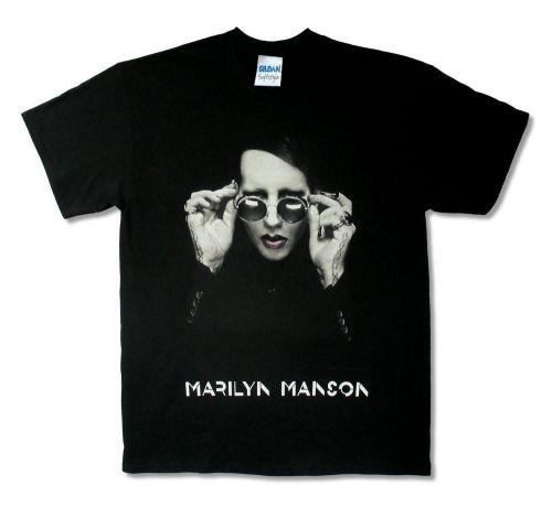 MARILYN MANSON SPECS TOUR 2015  BLACK T-SHIRT NEW OFFICIAL MEN&#039;S