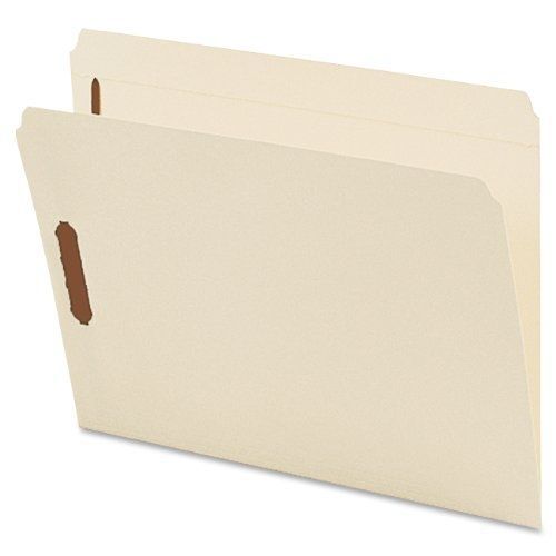 Smead fastener file folder, 2 fasteners, reinforced straight-cut tab, letter for sale