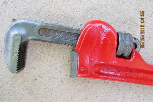&#034;ridgid&#034; brand, 18&#034; inch heavy duty pipe wrench, in very good condition  (#54) for sale