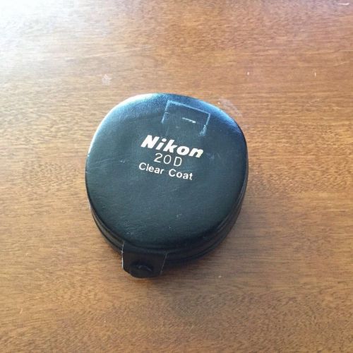 Nikon 20D Clear Coat Lens, IN CASE