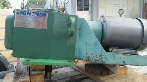 Lightnin Agit, Model 7203, 2&#034; D shaft, 56 RPM @ shaft, 3 Hp, CW rotation.