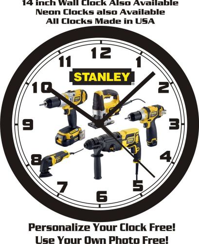 STANLEY POWER TOOLS WALL CLOCK-FREE USA SHIP!