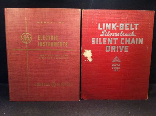 1949 GE ELECTRIC INSTRUMENTS MANUAL &amp; A 1939 SILVERSTREAK LINK-BELT CATALOG