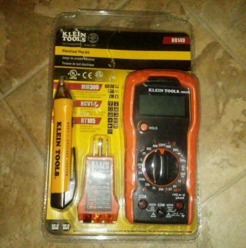 Klein Tools Electrician Test Kit for Professionals MM300 NCVT-1 RT105 Intertek