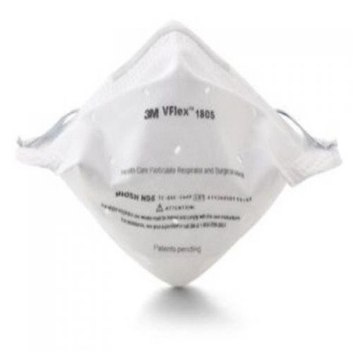 3M Corp 18051108 Particulate Respirator / Surgical Mask 3m Vflex Flatfold Head