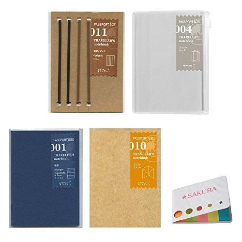 Midori Traveler&#039;s Notebook/ Passport Size Refill BUNDLE SET! (A-set) Connection