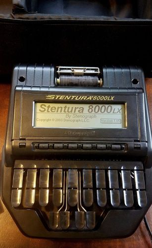 Stentura 8000LX Stenograph Black great Working Condition