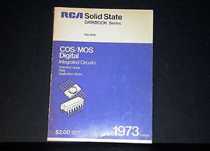 RCA CMOS MOS Digital Integrated Circuits Databook Data Book 1973