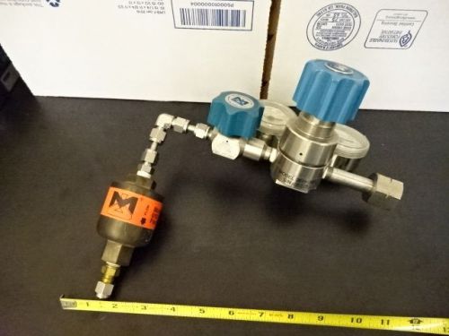 MATHESON 3513 + FLASH ARRESTOR MANOMETER REGULATOR VALVE GAS PROCESS AS IS 78-03