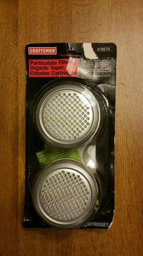 Craftsman Particulate Filters / Organic Vapor Cartridges 918575 - NEW