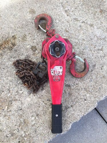 Genuine Little Mule LMSC 1 1/2 Ton Lever Hoist 5&#039; Lift Chain Come Along Puller