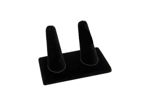 2 Finger Ring Display, Black Velvet