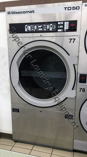 Wascomat td50 tumble dryer, 50lb, esd, 120v, gas, clean / tested for sale