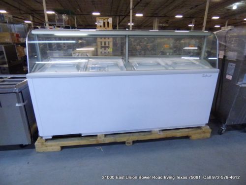 New Turbo Air TIDC-91W - 89-Inch White Ice Cream Dipping Cabinet