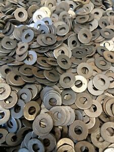 #12 SAE STEEL FLAT WASHER ZINC PLATED 9/16&#034; OD X 1/4&#034; ID 400 EACH