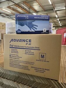 Advance Exam Nitrile Gloves Powder Free, Case Of 1000 PCs Extra large  4 Mil