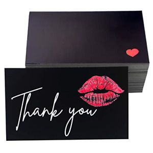 RXBC2011 Thank You for Your Purchase Cards red lips Sweet Kiss Package Insert of