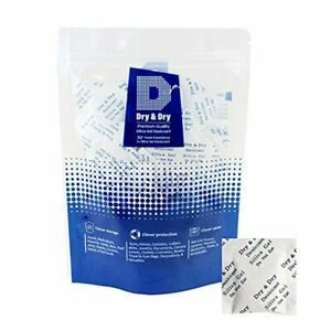 2 Gram Dry &amp; Dry Silica Gel Desiccant Packets Reusable Dehumidifiers Pack of 50