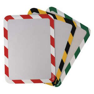 TARIFOLD P194943 Sign Holder,Red/White,Magnetic,PK2