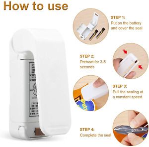 Mini Heat Sealing Machine Portable Handheld Plastic Bag Sealer Food Storage NEW