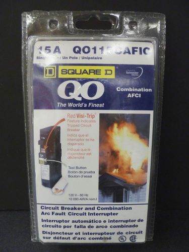 Square d qo breaker combination arc fault circuit interupter 15amp for sale