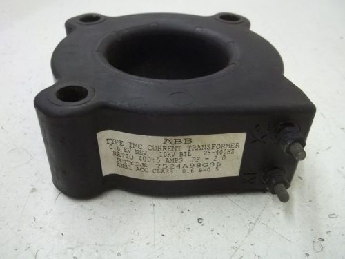 Abb 7524a98g06 type imc current transformer 400:5 amps *new out of a box* for sale