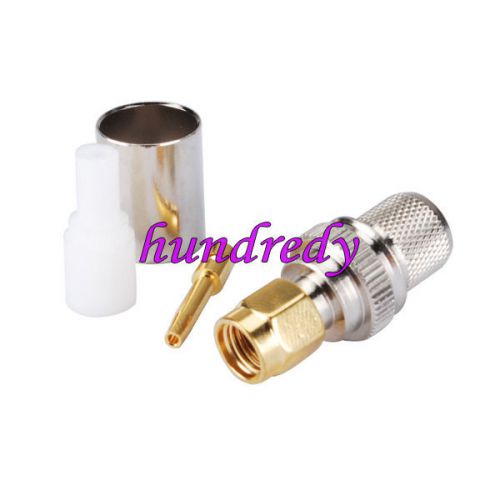 RP-SMA plug(female pin) Crimp straight connector for RG8,RG213,LMR400 hot