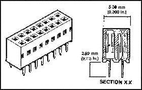 FCI 68683-303LF BOARD TO BOARD, RECEPTACLE, 6POS, 2ROW (1000 pieces)