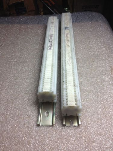 (rr19) 2 din rails with allen-bradley 1492-hm1 terminal blocks for sale