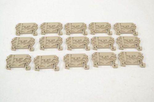 LOT 15 NEW WEIDMULLER ZEW 35MM TERMINAL BLOCK B290133