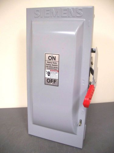 Siemens HNF363 100 AMP Heavy Duty Safety Switch 600 Volt 3 pole NEMA 1 Non-fused