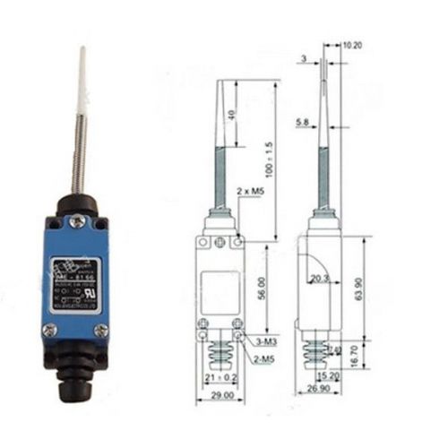 ME-8166 Flexible Coiled Spring Limit Switch Automatic Reset Swing Wobble Lever