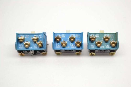 Lot 3 allen bradley assorted 800t-xa4r 800t-xar pushbutton contact block b481027 for sale