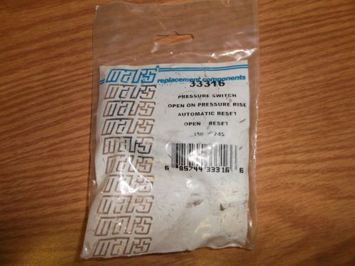 NEW MARS 33316 HIGH PRESSURE SWITCH 350 Open 245 Close