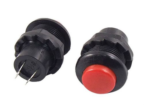 20 Pcs 2 Pin SPST Momentary NO Red Cap Push Button Switch AC 3A/125V 1A/250V