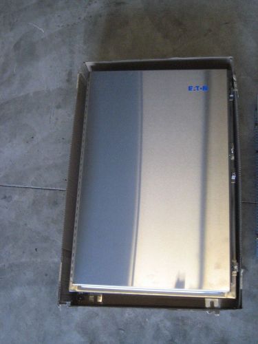 ~NEW~Eaton Stainless Steel NEMA 4X 24&#034; X 36&#034; HINGED ENCLOSURE