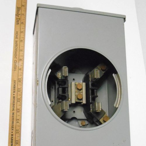 General Electric 200 amp 600 vac outdoor electric meter enclosure box GE socket