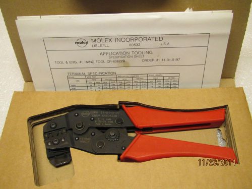 MOLEX EDP# 11-01-0197, A 18 AWG, B 20-24 AWG, ENG # CR-60622B CRIMPERS