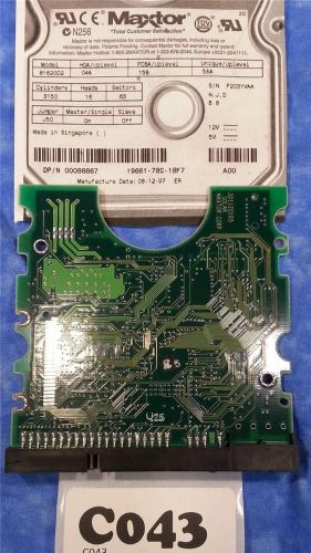 #C043 - MAXTOR 81620D2 04A 15B 56A 19661-78C-18F7 A00 hard drive PCB